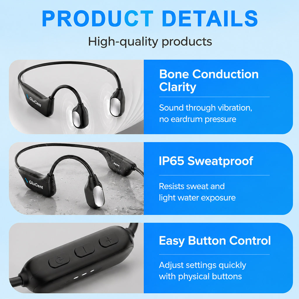 🔊Mayo Clinic Recommended🏆GluCent® Smart Bone Conduction Hearing System Recommended by Hearing Specialists